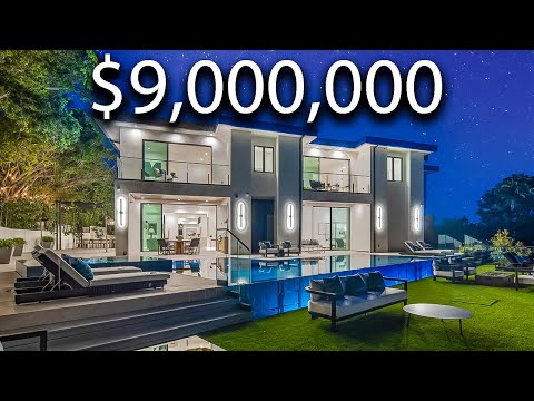 Touring A Luxurious Mega Mansion With A 2-Story Movie Theater!