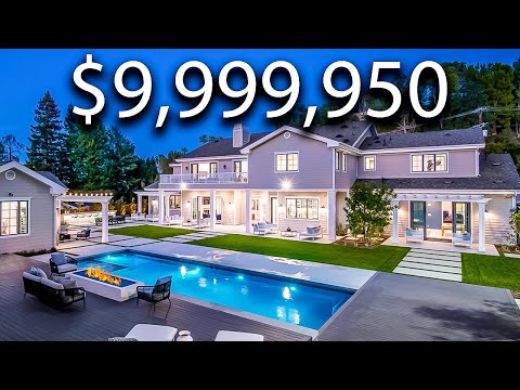 Touring A Modern MEGA Mansion With A Basketball Court!