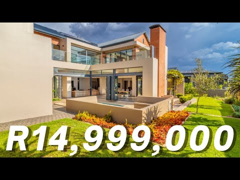 Touring a R14,999,000 CONTEMPORARY FAMILY HOME in Waterfall Country Estate