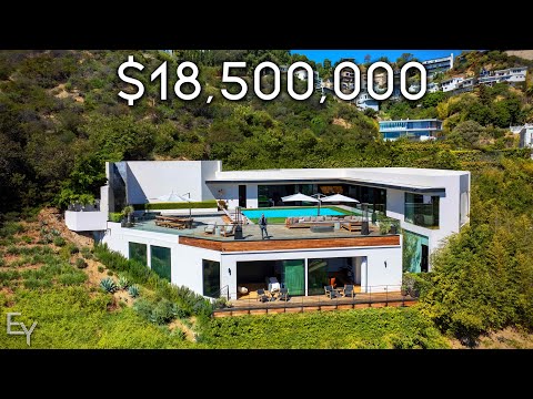 Touring an $18,500,000 Modern Mansion in the Canyons of Hollywood Hills