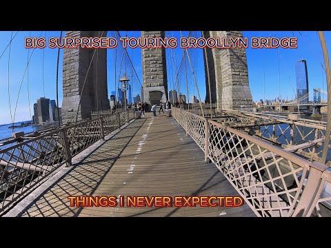 TOURING THE BROOKLYN BRIDGE WAS EYE POPPING@ OSSIE VIDEO TOURS