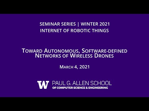 Toward Autonomous, Software-Defined Networks of Wireless Drones (Tommaso Melodia Northeastern Univ.)