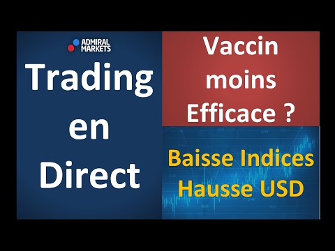 TRADING EN DIRECT & FORMATION Baisse Indices et Hausse US avec l'Aversion au Risque