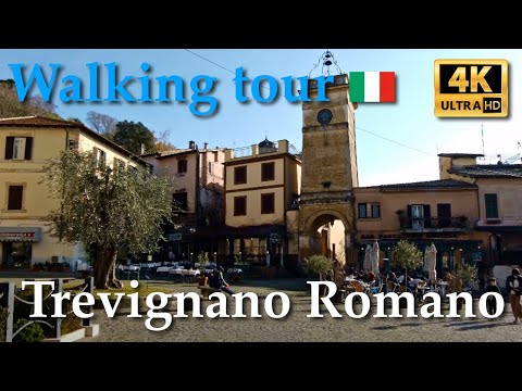 Trevignano Romano, Italy【Walking Tour】4K