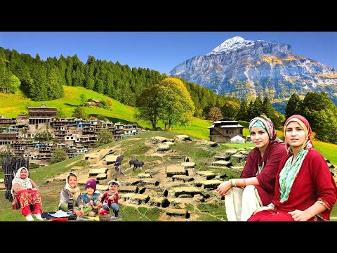 Very Organic Mountain Village Life Pakistan in Caves | Ancient Culture | Stunning Pakistan