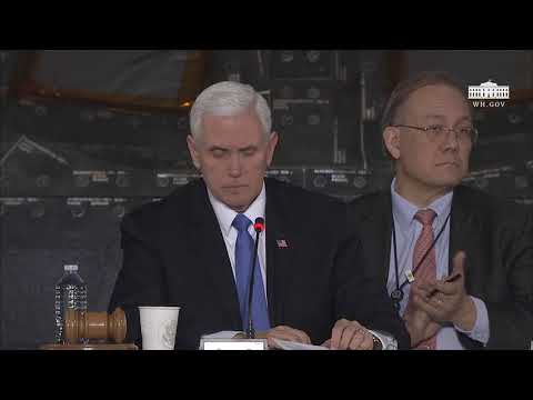 Vice President Pence Leads the Second Meeting of the National Space Council