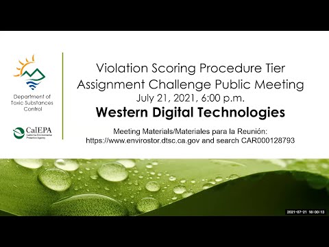 Violation Scoring Procedure Tier Assignment Challenge - Western Digital Technologies - July 21, 2021