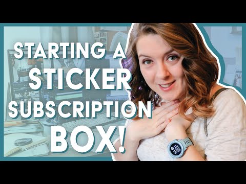 VLOG  Starting My Sticker Subscription Box Business