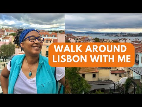 Walk around Lisbon with me | Walking tour of Lisbon | Black women travel