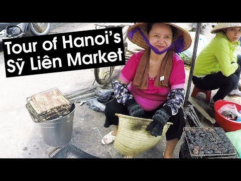 Walking Tour of Sỹ Liên Market in Hanoi 2018 | VIETNAM WALK