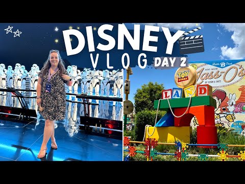 WALT DISNEY WORLD!  DAY TWO • Hollywood Studios, Star Wars Day, MagicBand+ & riding the Skyliner!