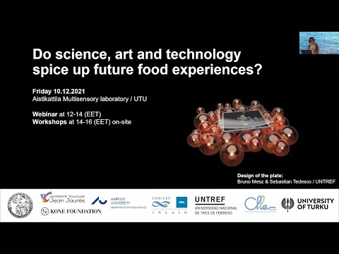 Webinar: Do science, art and technology spice up future food experiences? 10/12/2021