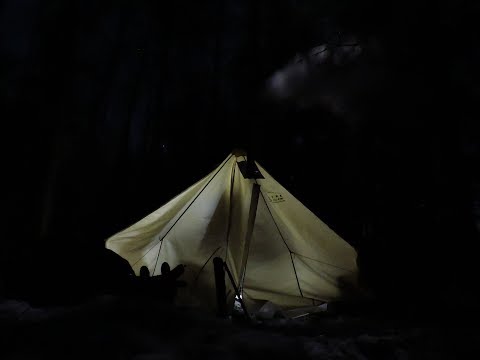 Winter Camping below -30°C with an Atuk Kanguk Tent and Kni-co Woodstove