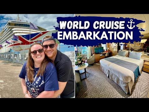 WORLD CRUISE: 60 DAYS STARTS NOW  Auckland Embarkation ️ P&O Cruises Arcadia Mini-Suite Cabin Tour
