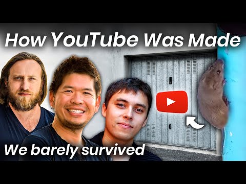 YouTube started in a rat infested office. The 3 founders begged strangers to post.